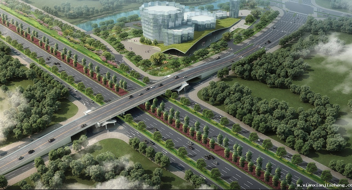 自贡市东部新城二期基础设施建设项目-东城大街南一段东盐都大道跨线桥